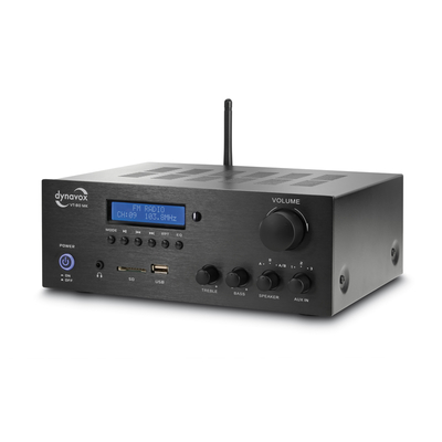 Hifi Receiver USB SD Radio with Remote Control 160W Black - VT-80 MK