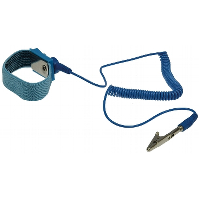 Anti-static wristband with spiral cord