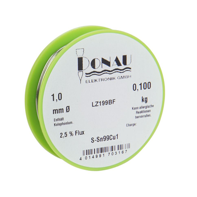 Solder lead-free Sn99 �1mm coil 100g - LZ199BF