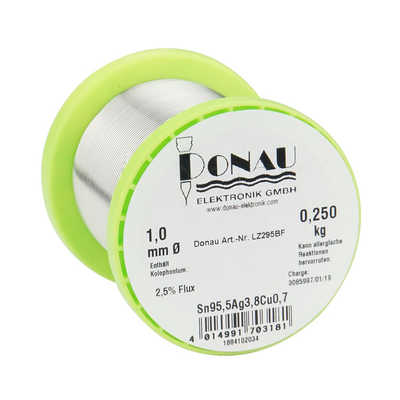 L�tzinn bleifrei Ag3,8 �1mm Spule 250g - LZ295BF