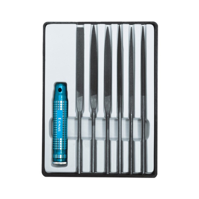 Profiline needle file set 7 pcs. with metal holder - M60