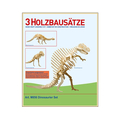 Holzbausatz - 3 x Dinosaurier - M856