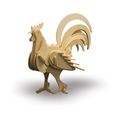 Wooden contruction kit - Cock - M860-1