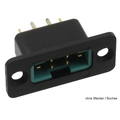 Frame for high current plug or socket long