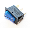 Rocker switch off/on with indicator light 250V 10A blue