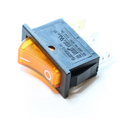 Rocker switch off/on with indicator light 250V 10A yellow