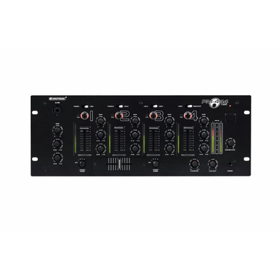 Professioneller 4-Kanal-DJ-Mixer mit USB-Schnittstelle