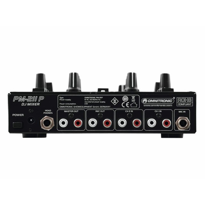 2 channel DJ mixer with built in MP3 player