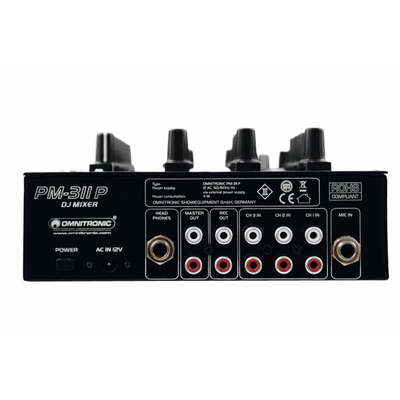3 channel DJ mixer with built-in MP3 player - PM-311P