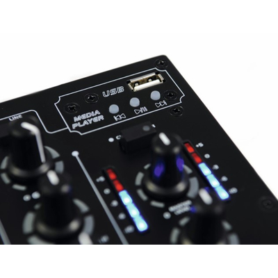 3 channel DJ mixer with built-in MP3 player - PM-311P