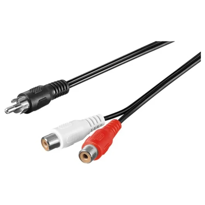 1 Cinchstecker / 2 x Cinchbuchse 1,5m