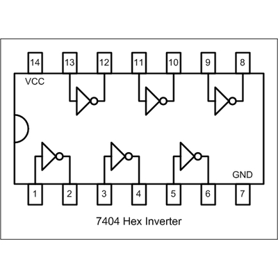 N7404 8 fach Inverter