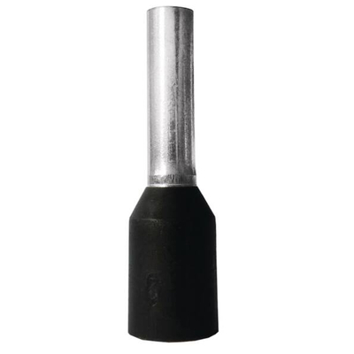 Aderendh�lsen isol. 1,5qmm 8mm schwarz DIN46228-4 Cu...