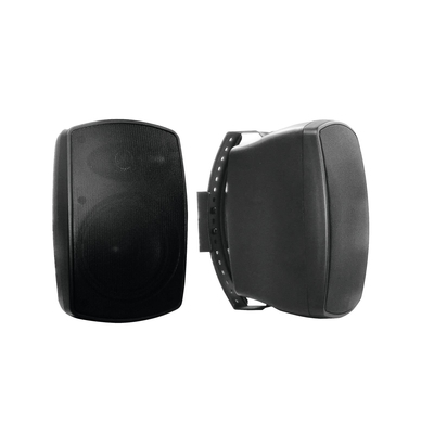 Wall speaker pair outdoor black with support 8 Ohm 30...
