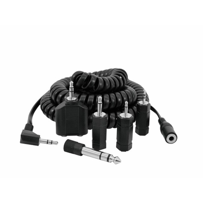 Kopfh�rerverl�ngerung 5m mit Adapterset (6Teile)