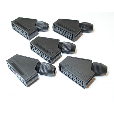 Scart coupling 21-pin for cable mounting (5 pcs.)