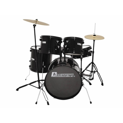 5-teiliges Schlagzeug-Set - DS-200 schwarz