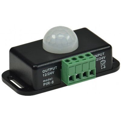Bewegungsmelder 12-24VDC max. 6A bis 8m Reichweite, 60�...