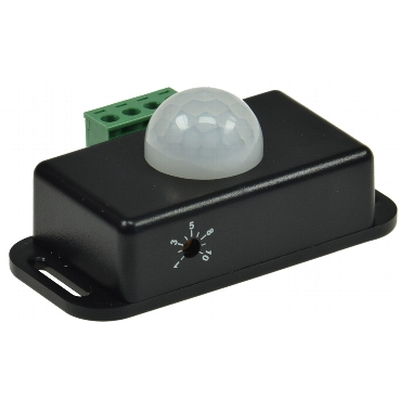 Bewegungsmelder 12-24VDC max. 6A bis 8m Reichweite, 60� 1-10min