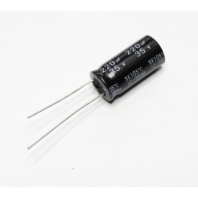 Electrolytic capacitor    220f  35V 105