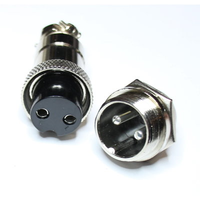   Microphone coupling ;big Ø 15,5mm&nbsp;+ Chassis connector 2 pin