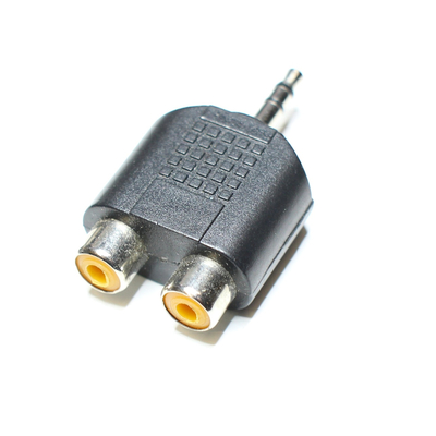 Jack plug 3,5mm stereo / 2 x RCA jack left / right