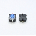 Micro button TACT off/(on) 12x12x7.3 with blue LED THT