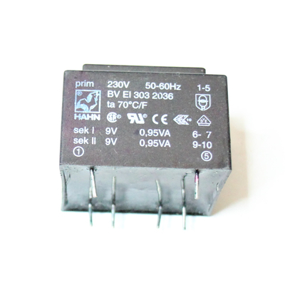 Transformer Prim. 230V Sec. 2 x 9V 0.95VA