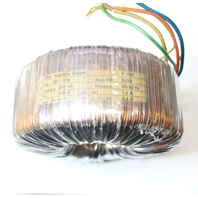 Toroidal transformer Prim. 230V 300W Sec.2 x 44V - ERT 0459