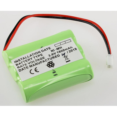 NiMH replacement battery for escape route luminaire 100216510 3.6V / 1800mA