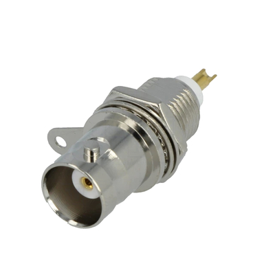 BNC panel socket with central fixing