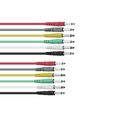 Jack cable 6.3mm patchcord mono 60cm 6pc sort.