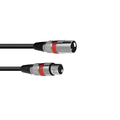 XLR cable 3-pin 3m black/red