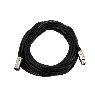 XLR extension 30m 3 pin black