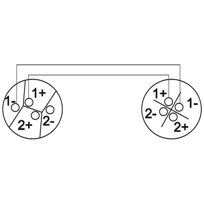PA Lautsprecherkabel 2 x 2,5mm�  1,5m sw