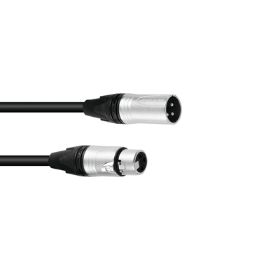 DMX Kabel XLR 3pol 1,5m sw Neutrik