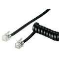 Telefonhrer-Spiralkabel CCA  2.0m schwarz