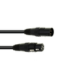 DMX Kabel XLR 3 poligl  1m schwarz