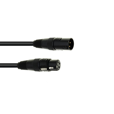DMX cable XLR 3-pin 20m black