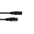 DMX cable XLR 3-pin 20m black