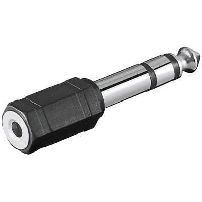 6,3mm Klinke Stecker stereo / 3,5mm Klinke Buchse stereo