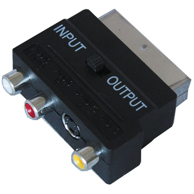 Scart   3 x Cinch + S-VHS in/out