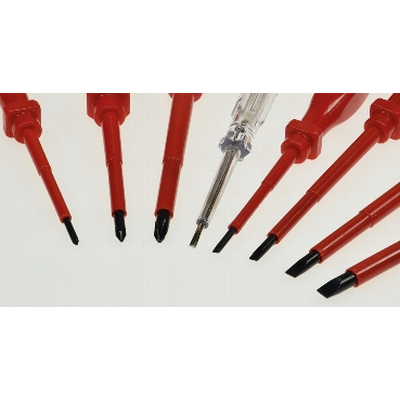 Electric screwdriver set 8-piece in a practical case