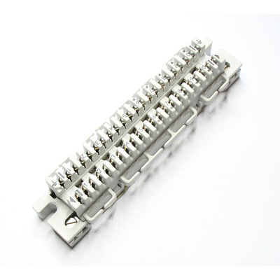 LSA connection block 1/10 to 10 pairs for screw mounting