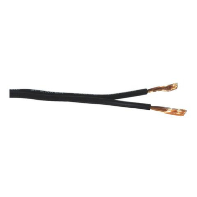 Loudspeaker cable / twin strands 2 x 1.5 mm� black CCA