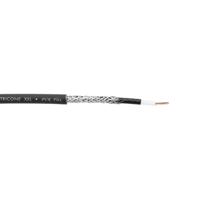 LF cable 1 x 0,5 mm�  asymmetrically black - Tricone XXL(5m)