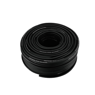 Multicore-Kabel 4x2x0,12 schwarz (100m)