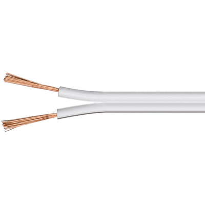 Speaker cable / twin strands 2 x 0,50 mm� white OFC