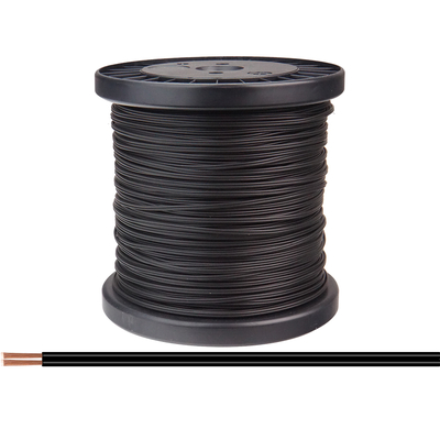 Twin strand cable 2 x 0.14 mm²  black-black 100 m