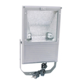 Asymmetrical outdoor spotlight for 150 W discharge lamp...